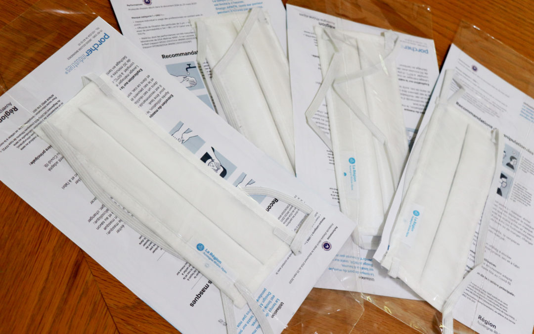 Distribution de masques de la Région
